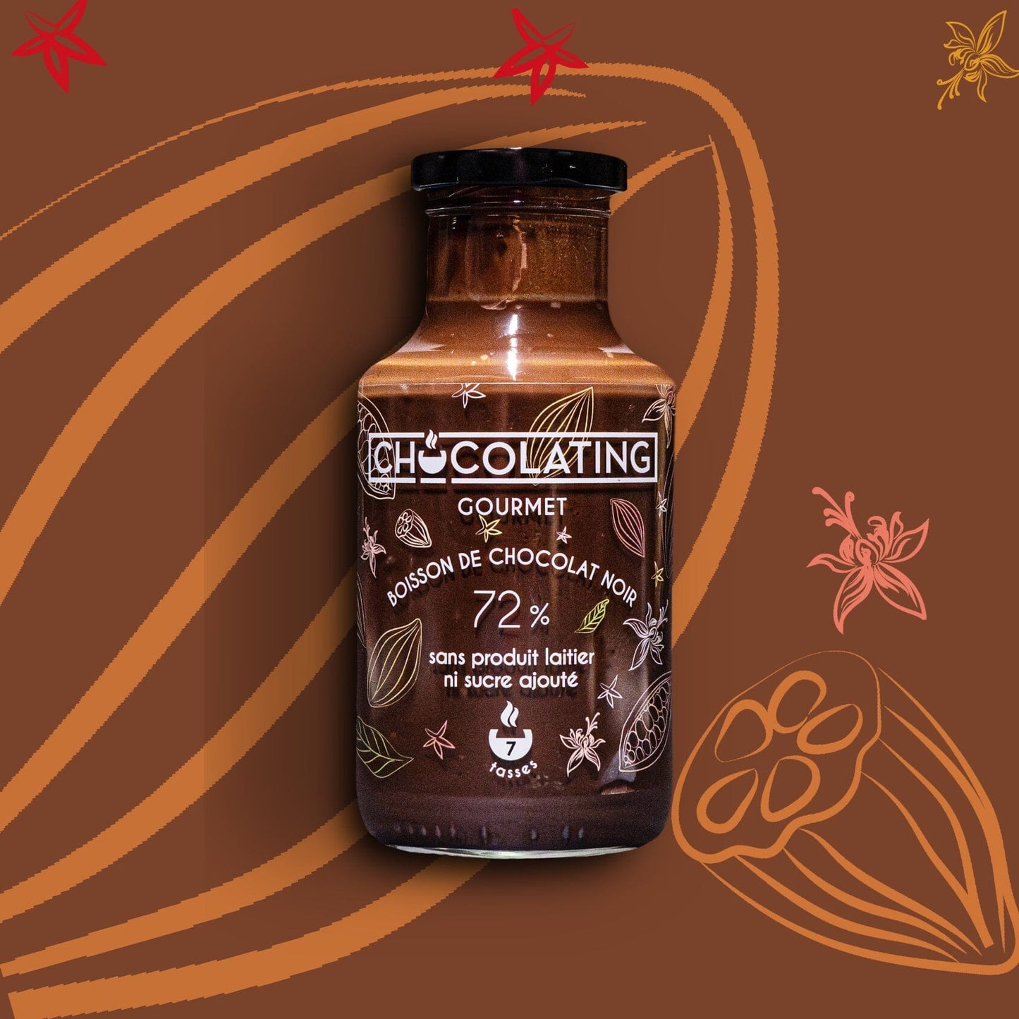 Chocolating Gourmet - Bouteille 270g Boisson Chocolating 72 Nature