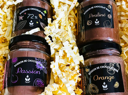 Coffret Chocolating Gourmet - 4x Flacons 100g Boisson Chocolating 