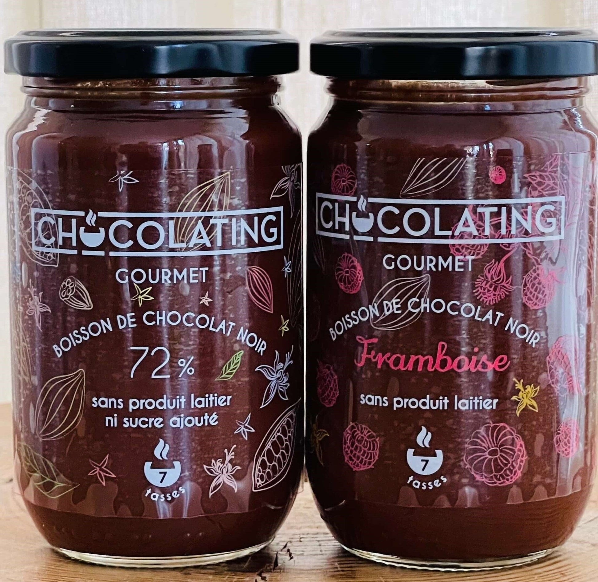 Chocolating Gourmet - Coffret de 2 echantillons 2x300g Chocolating Nature - Framboise 